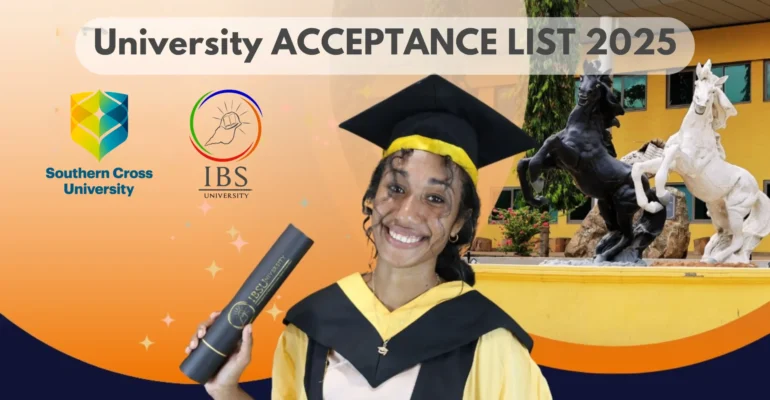 University ACCEPTANCE LIST 2025