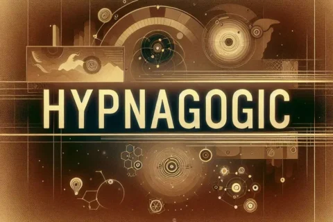 Dreamscape with 'Hypnagogic' text, icons, and textures