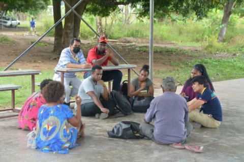 IBSU academics and students in a discussion