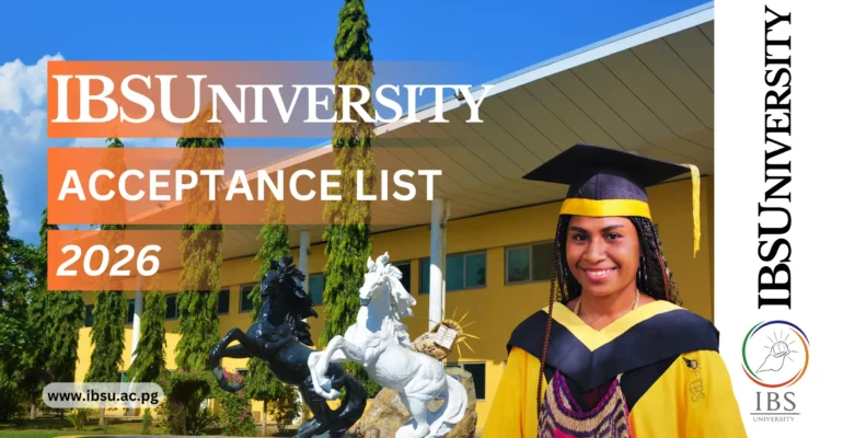 IBSU - 2026 Acceptance Lists